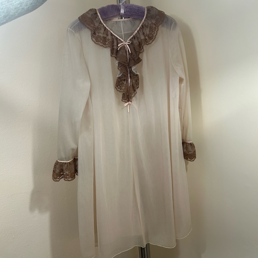 Vintage vanity fair nightgown set - size 34